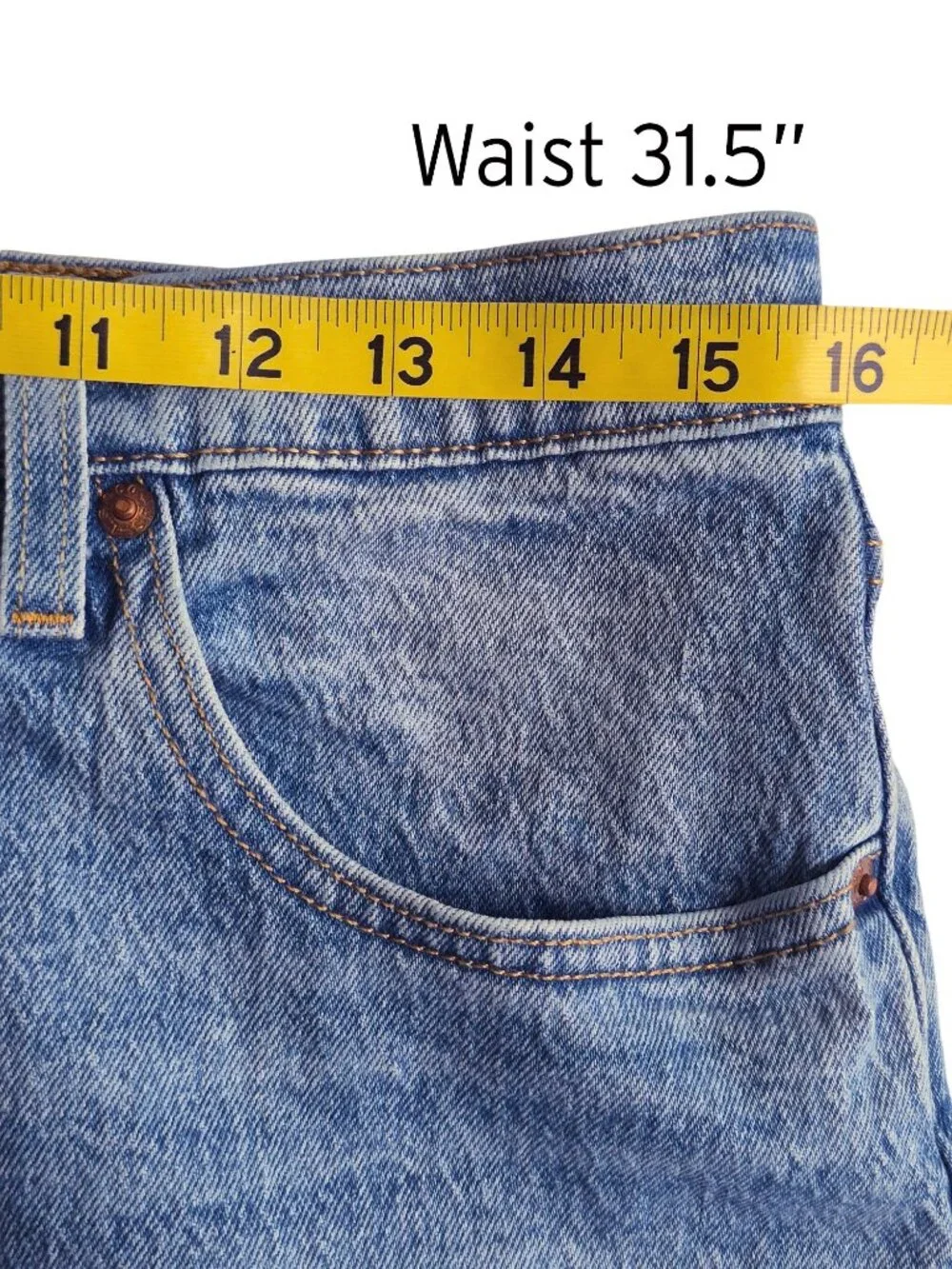 Levis Premium 501 Jeans Straight Leg Relaxed Fit Size W 31 x L 30
